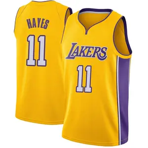 Los Angeles Lakers Swingman Yellow Jaxson Hayes Jersey - Icon Edition - Men's