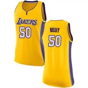 Los Angeles Lakers Swingman Yellow Kylor Kelley Jersey - Icon Edition - Women's