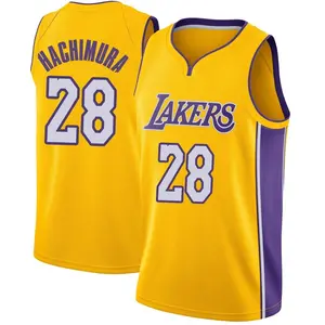 Los Angeles Lakers Swingman Yellow Rui Hachimura Jersey - Icon Edition - Youth