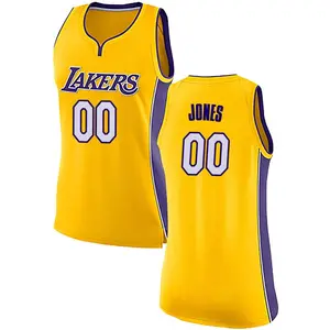 Los Angeles Lakers Swingman Yellow Tevian Jones Jersey - Icon Edition - Women's