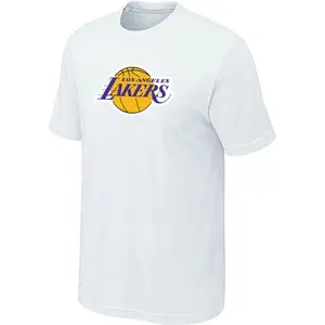 Los Angeles Lakers White Big & Tall Primary Logo T-Shirt - - Men's
