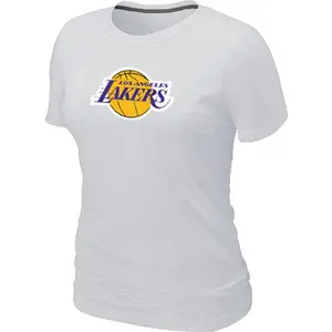 Los Angeles Lakers White Big & Tall Primary Logo T-Shirt - - Women's