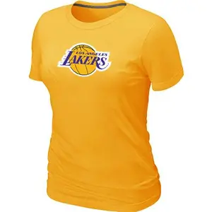 Los Angeles Lakers Yellow Big & Tall Primary Logo T-Shirt - - Women's